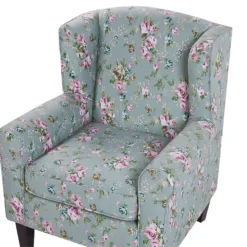 Sillón De Algodón/poliéster Verde/multicolor Con Reposapiés HAMAR -Mimoso Sofa Ventas 03075c94fa3fd17334635aacc38e9e0deddb37b9 747c038b351547e09c9103e01f00d25c