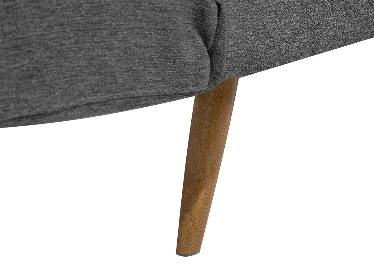 Sofá Cama 3 Plazas Tapizado Gris Oscuro INGARO 11 Sofá Cama 3 Plazas Tapizado Gris Oscuro INGARO - Imagen 9