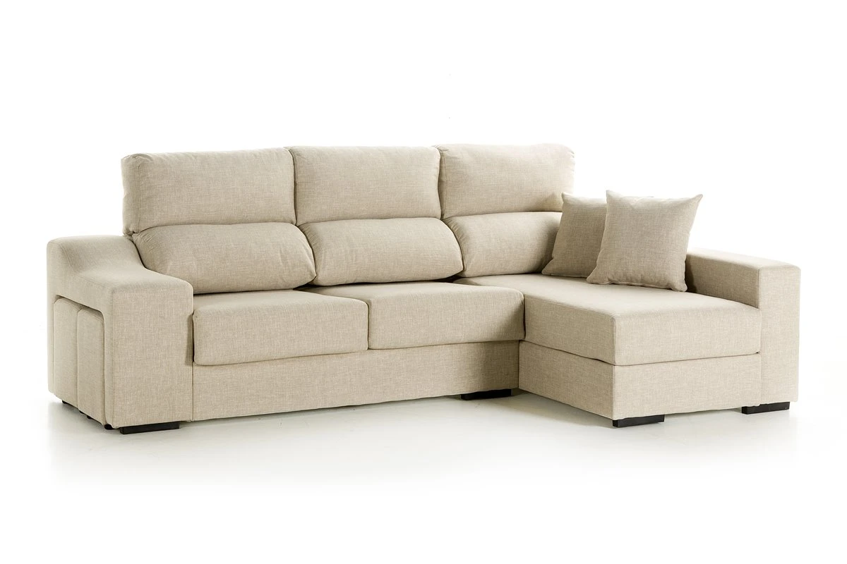 Chaise Longue Derecha Beige LUCIA 5 6 Chaise Longue Derecha Beige LUCIA 5 - Imagen 4