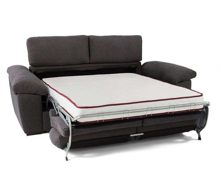 Sofá Cama 3 Plazas AURA En Tela Color Antracita 4 Sofá Cama 3 Plazas AURA En Tela Color Antracita - Imagen 2