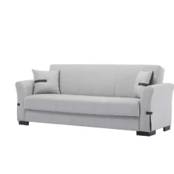 Sofá Cama De 3 Plazas STELA Color Gris Claro Incluye 2 Cojines Decorativos De Color Antracita -Mimoso Sofa Ventas 0c6e9eb368ff863ac38f6b9db229d1eaccfb86e8 111206 04