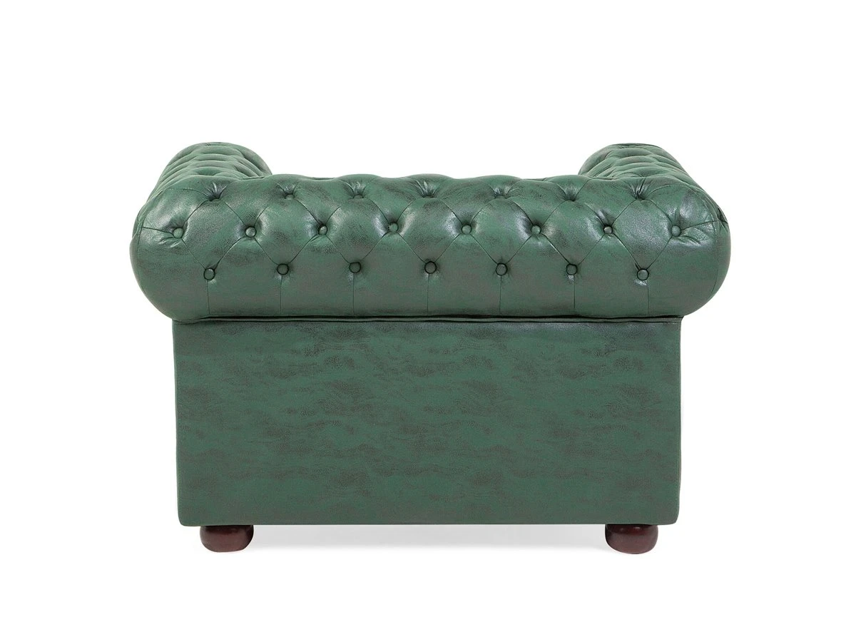 Sillón De Piel Sintética Verde CHESTERFIELD 10 Sillón De Piel Sintética Verde CHESTERFIELD - Imagen 8