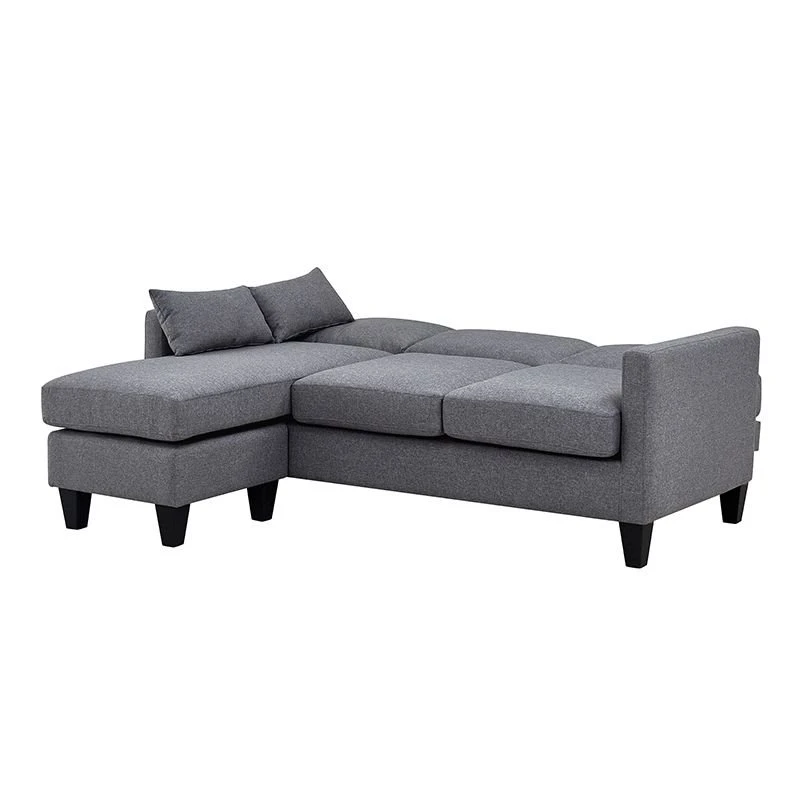 Sofá Cama 3 Plazas Con Chaise Longue Gris 4 Sofá Cama 3 Plazas Con Chaise Longue Gris - Imagen 2