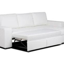 Chaise Longue Reversible De Piel Sintética Con Cama HARRY Blanco -Mimoso Sofa Ventas 14fc35867bc738404e8567548c2d44cf6073af9f 369866 03