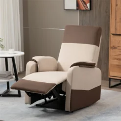 HOMCOM Sillón Relax Reclinable Manual Hasta 145° Tapizado En Poliéster Con Reposapiés Retráctil Carga 120 Kg Para Salón Oficina Dormitorio 75x89x105 Cm Marrón Y Gris -Mimoso Sofa Ventas 17030cd0c3d1d785dd44ac6973ddaa96fac6da2f 359b14faa2ce42d7afe61df93ff3cec2