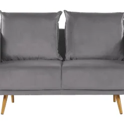 Conjunto De Sala De Estar 5 Plazas De Terciopelo Gris MAURA -Mimoso Sofa Ventas 18d70c870ff02ddb28722260aad1b1d11d41b18a f2e9c835dabd4d86a3ef82e7399de0be