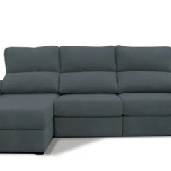 Chaise Longue Convertible En Cama Izquierda Tela APRIL - GRIS