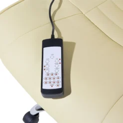 Sillón De Masaje De Piel Sintética Beige Claro/negro/plateado COMFORT II -Mimoso Sofa Ventas 1acf29e9f9db3debcfec08017ccc542a9d2e59ca a76ede90a29a457f9ddffff51ade5ca6