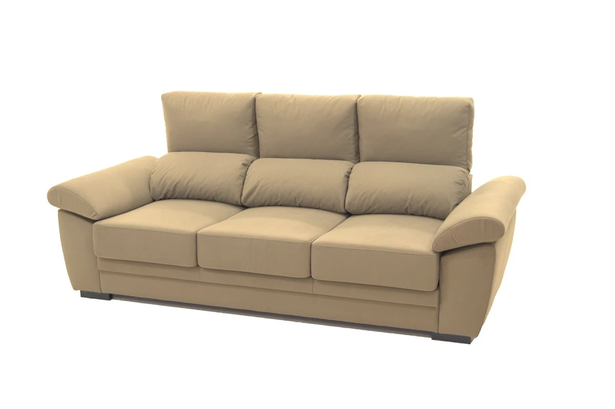 Sofá 3 Plazas De Microfibra ARGOS Color Beige 7 Sofá 3 Plazas De Microfibra ARGOS Color Beige - Imagen 5