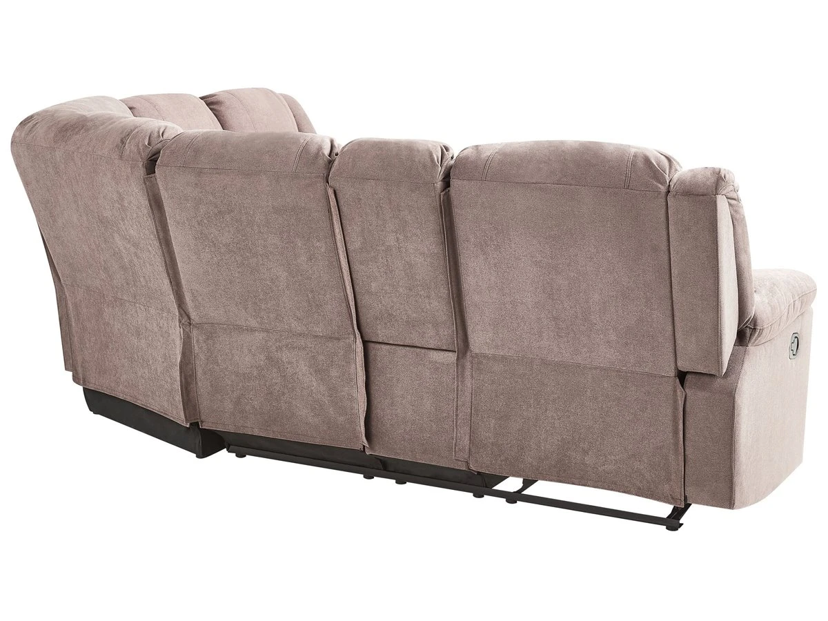 Sofá Esquinero 5 Plazas Reclinable Manual Gris Pardo ROKKE 9 Sofá Esquinero 5 Plazas Reclinable Manual Gris Pardo ROKKE - Imagen 7