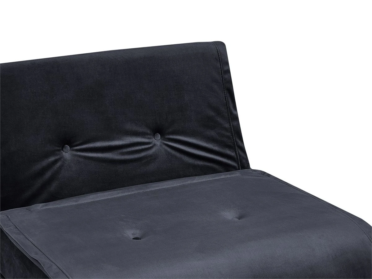Sofá Cama 2 Plazas De Terciopelo Negro/dorado VESTFOLD 12 Sofá Cama 2 Plazas De Terciopelo Negro/dorado VESTFOLD - Imagen 10