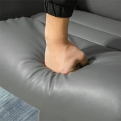 HOMCOM Sillón De Salón Con Otomana Reposapiés Tapizado En PU Sillón Relax Reclinable Hasta 135° Y Giratorio 360° Con Respaldo Ajustable Para Salón Dormitorio Oficina 80x84x100 Cm Gris -Mimoso Sofa Ventas 25c47046bc412a016ab24b06b761aca898940369 c668c62f1265425b8b9a9e0a8974d6d2