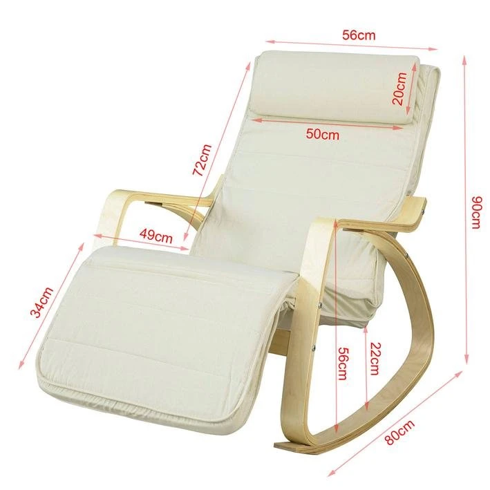 Silla De Relax, Mecedora (reposapiernas Ajustable), Sillón De Relax FST16-WSoBuy ES 4 Silla De Relax, Mecedora (reposapiernas Ajustable), Sillón De Relax FST16-WSoBuy ES - Imagen 2
