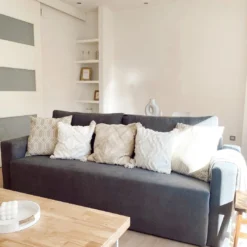 Skraut Home - Sofa Cama CLOUD, Gris Claro, Convertible En Cama, Arcón. Máximo Relax Y Confort - Con Sistema De Apertura Por Arrastre 225x92x92cm -Mimoso Sofa Ventas 2672675924f6ec77ad24e3e7e949b913c07faae2 d79e8d6a6d5a4b3eb594c3a78983b2df