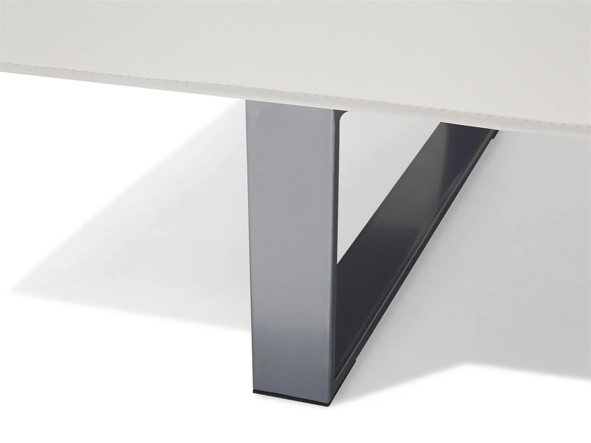 Sofá Cama De Piel Sintética Blanco 189 Cm DERBY 13 Sofá Cama De Piel Sintética Blanco 189 Cm DERBY - Imagen 11