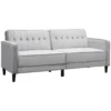 HOMCOM Sofá De 3 Plazas Convertible En Cama Tapizado En Terciopelo Con Respaldo Ajustable Y Patas De Madera Sofá Moderno Para Salón Oficina 189x81x83,5 Cm Gris -Mimoso Sofa Ventas 2aa377b2e2a4d40d7a8faa043f94d0157c5e38ba 16126acc05c841cd83b04841edf90751