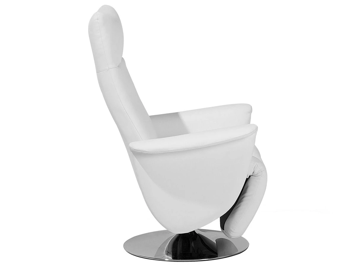 Sillón Reclinable En Piel Sintética Blanco PRIME 8 Sillón Reclinable En Piel Sintética Blanco PRIME - Imagen 6