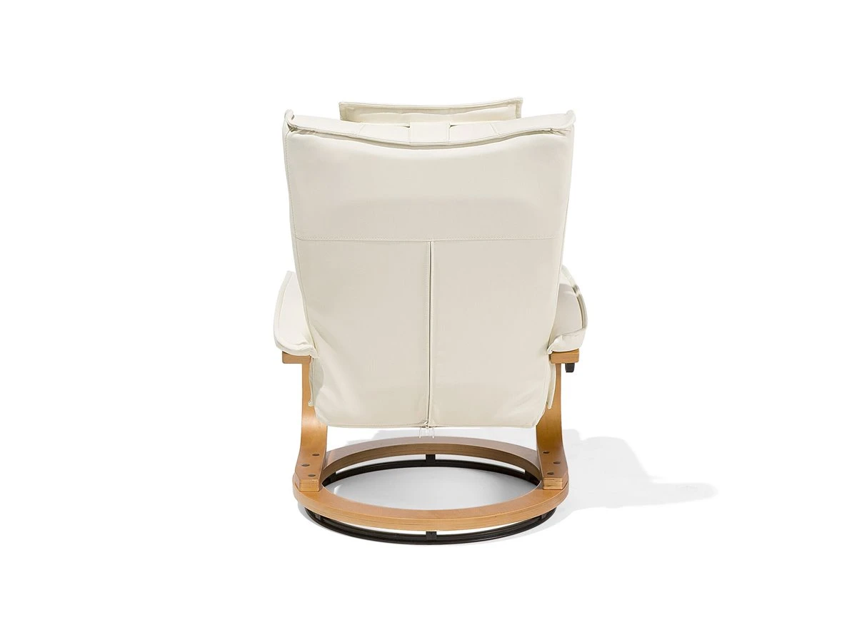 Sillón De Masaje De Piel Sintética Beige/madera Clara MAJESTIC 9 Sillón De Masaje De Piel Sintética Beige/madera Clara MAJESTIC - Imagen 7