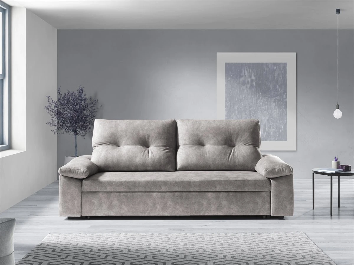 Sofá Cama MIXX Con Almohadas De Respaldos Color Vison 4 Sofá Cama MIXX Con Almohadas De Respaldos Color Vison - Imagen 2