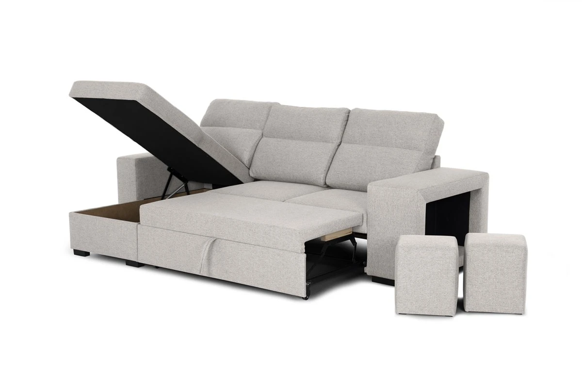 Chaise Longue Beige HARRISON 7 Chaise Longue Beige HARRISON - Imagen 5