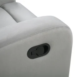 Sillón Reclinable Manual De Terciopelo Gris Claro VERDAL -Mimoso Sofa Ventas 35c54ba261dac88881d7a2c0f5c57ef02ad00d5b a208a40bbbf747cb9c2d25d2a701dcee