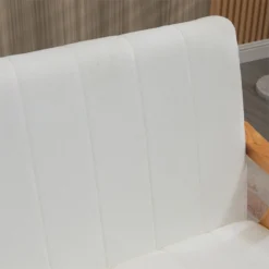 HOMCOM Sofá De 2 Plazas Moderno Sofá De Salón Decorativo Tapizado En Poliéster Con Asiento Acolchado Y Patas De Madera Para Dormitorio Carga 200 Kg 126x74x82 Cm Crema -Mimoso Sofa Ventas 39591258d0d840d5dd3f00025e1067ffe6e18ea4 572bbb31496a47aa807596ddbbd703b6