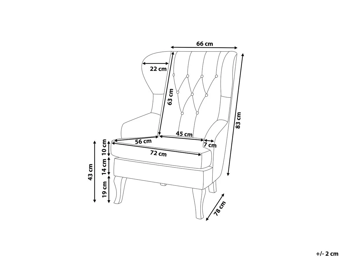 Sillón De Piel Sintética Marrón/madera Oscura ALTA 5 Sillón De Piel Sintética Marrón/madera Oscura ALTA - Imagen 3