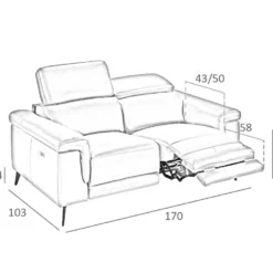 ANGEL CERDA Sofá 2 Plazas Tapizado Piel Gris -Mimoso Sofa Ventas 3aff7ed7fbb28c698f8e400f22b08aa16a909ca2 95473db2a8ff4bb4b186d3d7fb1de984