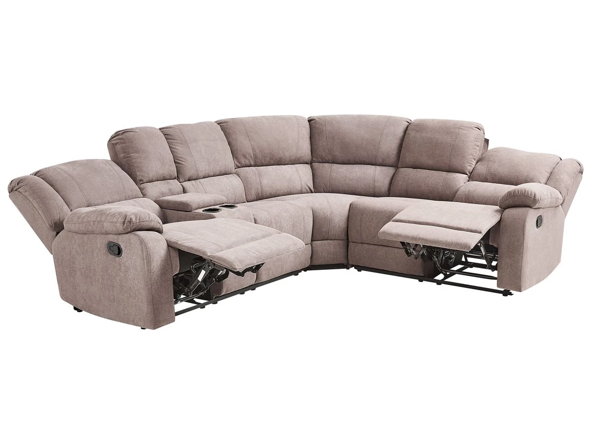 Sofá Esquinero 5 Plazas Reclinable Manual Gris Pardo ROKKE 7 Sofá Esquinero 5 Plazas Reclinable Manual Gris Pardo ROKKE - Imagen 5