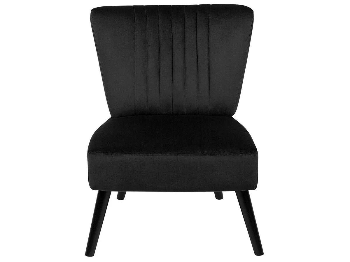 Sillón De Terciopelo Negro VAASA 6 Sillón De Terciopelo Negro VAASA - Imagen 4