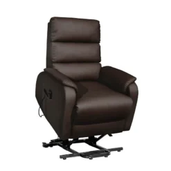 Sillón Levanta Personas Tapizado Modelo TANGER -Marrón