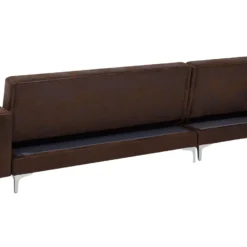 Sofá Cama Esquinero En Piel Sintética Marrón Con Reposapiés Derecho ABERDEEN -Mimoso Sofa Ventas 42f34f7b37482a123b47bf2cdd2dace76d1318d2 d3cfece7470148fcb9d3d62cd4e179a2