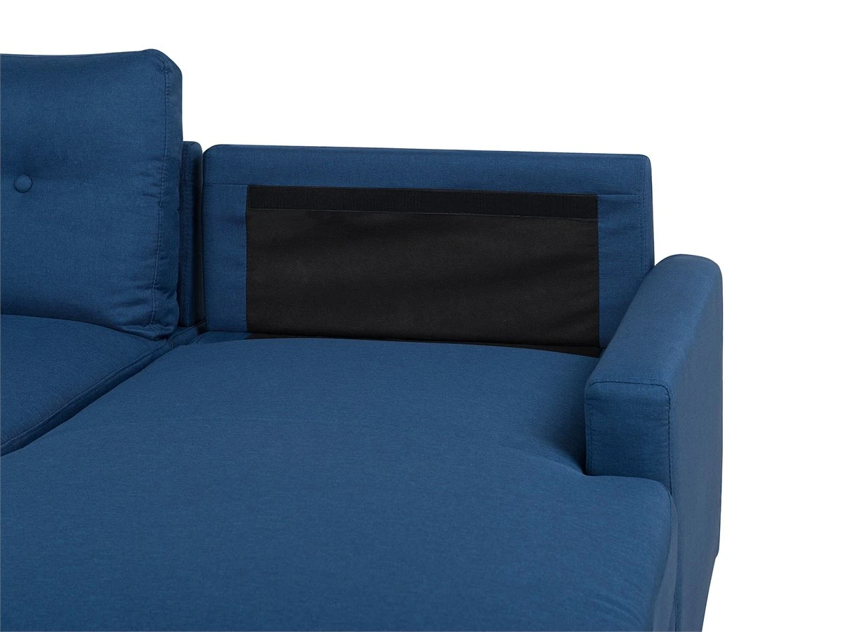Sofá Cama Esquinero Azul Oscuro Con Almacenaje Izquierdo FLAKK 10 Sofá Cama Esquinero Azul Oscuro Con Almacenaje Izquierdo FLAKK - Imagen 8