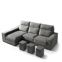 FULL Chaise Longue 3 Plazas 3 Poufs FULL Izquierda Antracita -Mimoso Sofa Ventas 4833d1b45f8525c31d9e1d306c1880db87d2b987 108299 4