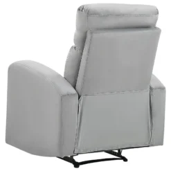 Sillón Reclinable Manual De Terciopelo Gris Claro VERDAL -Mimoso Sofa Ventas 4ad2611111792af0a0d6b828c89235c0fca64a0a c746aa16be984b22bce5473311971c89