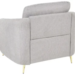 Sillón De Poliéster Gris Claro/dorado TROSA -Mimoso Sofa Ventas 4c04d7cad9454e229ef20a66154fd0b98f9ecc4d ac510417f526497c8b1cfab82b580388