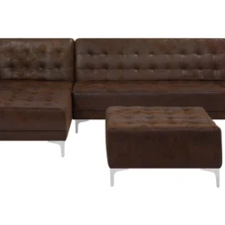 Sofá Cama Esquinero En Piel Sintética Marrón Con Reposapiés Derecho ABERDEEN -Mimoso Sofa Ventas 4f653b4768dfbbca32d6505acadd7f965b3d71b0 eb7ed65dac7f43339b5cdc8aaeff7b5c