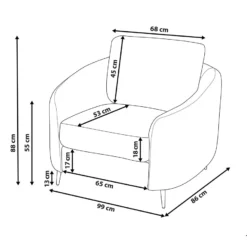 Sillón De Poliéster Gris Claro/dorado TROSA -Mimoso Sofa Ventas 5436d6d242afaa70910cb93f8bc5c2b0df8ecb20 0aa3edf187c14202bf6ff6a2457a851d