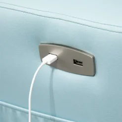 HOMCOM Sillón Levanta Personas Sillón Relax Eléctrico Tapizado En Microfibra Con Reclinación 143° USB Reposacabezas Ajustable Reposapiés Y Bolsillo Lateral Carga 150 Kg 81x91x103 Cm Azul -Mimoso Sofa Ventas 585d9e4d043854312b110be63d78e10e3dabb1de 1f776a0783294d76aa2a3f01b65e3e53