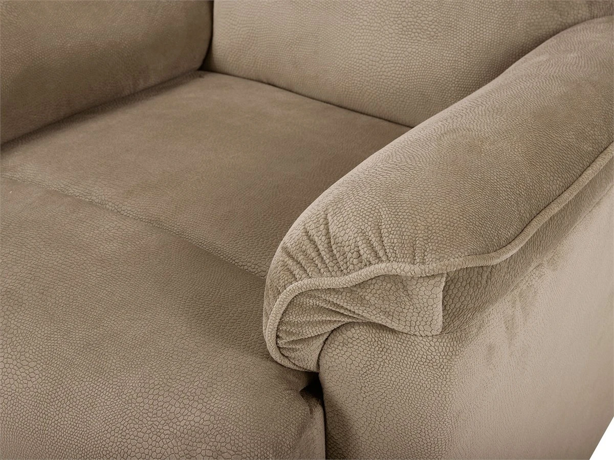 Sillón Tapizado Marrón Claro EVERTON 10 Sillón Tapizado Marrón Claro EVERTON - Imagen 8