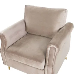 Sillón De Terciopelo Gris Pardo/dorado VIETAS -Mimoso Sofa Ventas 593768852c6989c0d64f03fb54828aec25f4c244 96d220156cd04a45b49fae77b942d613