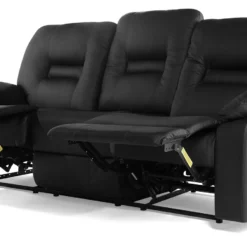 Sofá 3 Plazas Reclinable De Piel Sintética Negra BERGEN -Mimoso Sofa Ventas 5a2468be55db38dc4010dd47dd82102b6e06d3e0 1ef6c6e243e4430cb49fea8b34aa775f