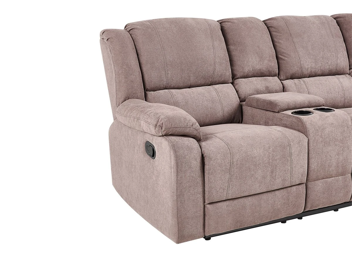 Sofá Esquinero 5 Plazas Reclinable Manual Gris Pardo ROKKE 10 Sofá Esquinero 5 Plazas Reclinable Manual Gris Pardo ROKKE - Imagen 8