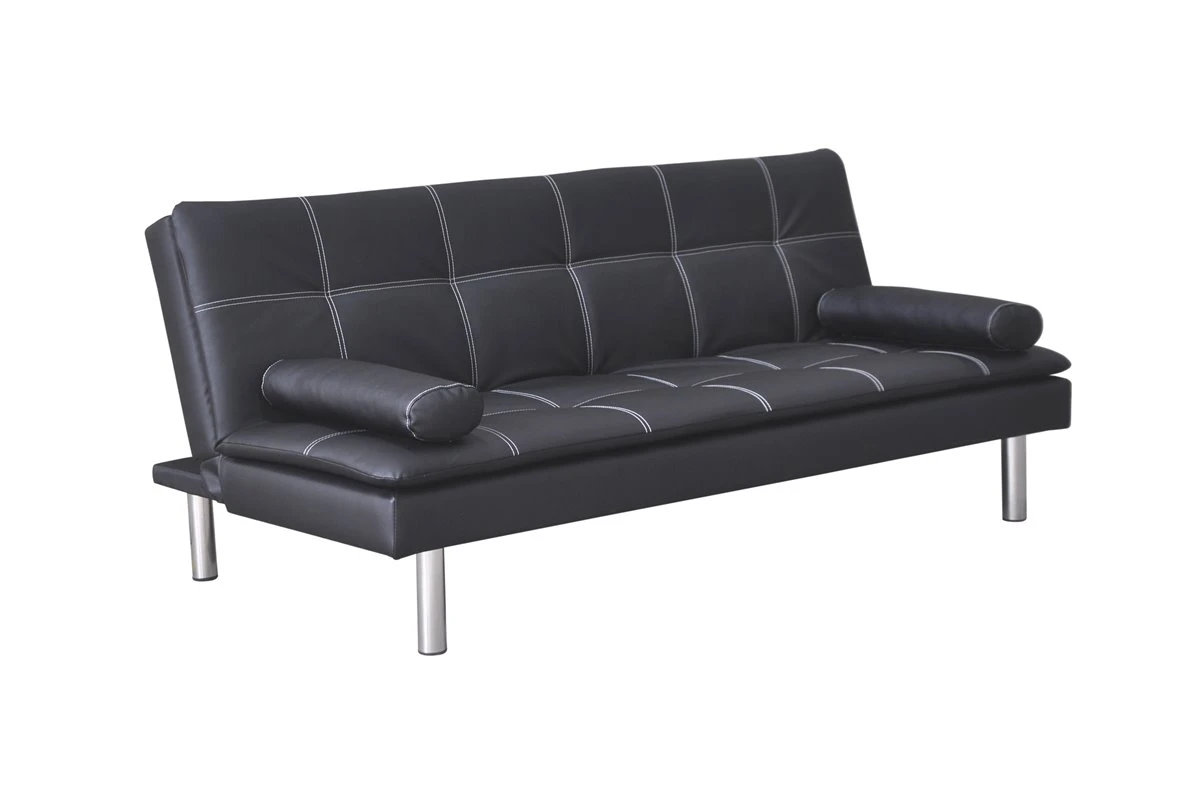 Sofá Cama De Piel SintéticaENJOY Color Negro 7 Sofá Cama De Piel SintéticaENJOY Color Negro - Imagen 5