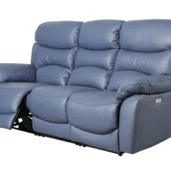 Sofá Relax Eléctrico 3 Plazas De Piel ESPRIT Color Azul -Mimoso Sofa Ventas 6421bc1f0978253b04ca0fa6ff03955dd48209d4 397951 03