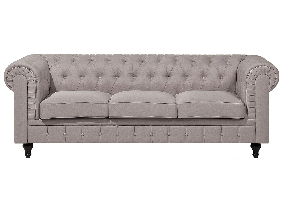 Sofá Esquinero Tapizado Beige Derecho CHESTERFIELD 8 Sofá Esquinero Tapizado Beige Derecho CHESTERFIELD - Imagen 6