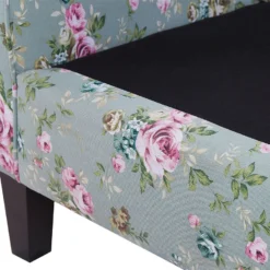 Sillón De Algodón/poliéster Verde/multicolor Con Reposapiés HAMAR -Mimoso Sofa Ventas 64779e0008379c1e5bfd9bea237982882b427a64 51239081348c4c80a6d1f809a11e0c4c