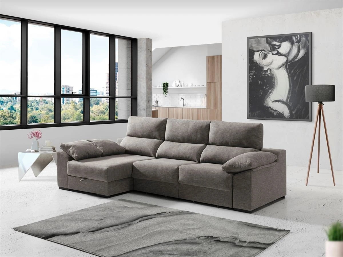 Chaise Longue KLEE Izquierdo Color Visón 8 Chaise Longue KLEE Izquierdo Color Visón - Imagen 6