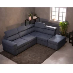 BUDWING Bill - Sofá Rinconera Derecho Convertible - Almacenamiento Y Reposacabezas Ajustable - Azul - 4 Plazas - Estilo Contemporáneo -Mimoso Sofa Ventas 6fa0f41eb1e257886f39bf1c7c3bcfeb2bedf26f 074b8ebbacde43c19f10d593c6002672