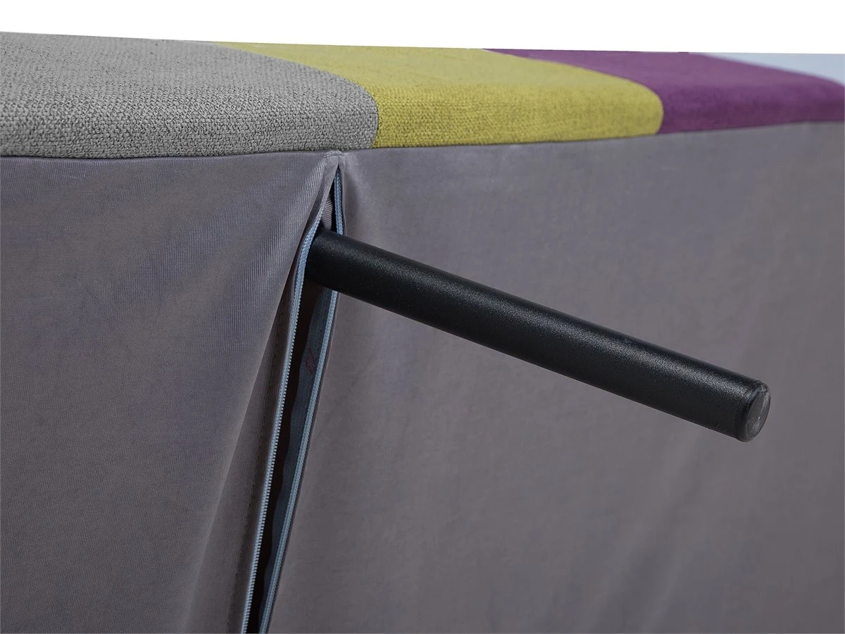 Sofá Cama 3 Plazas Tapizado Multicolor Patchwork INGARO 10 Sofá Cama 3 Plazas Tapizado Multicolor Patchwork INGARO - Imagen 8